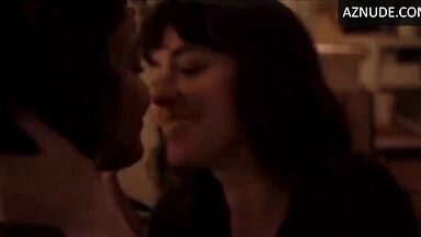 Kisses between a black woman and a white woman