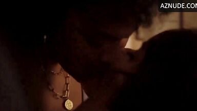 Kisses between a black woman and a white woman