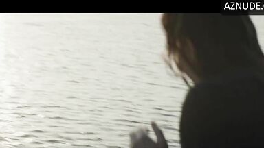 Jumping into the water after a platform