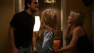 Kristen Bell with a bleeding lip and in pajamas