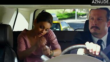 She undresses in the back seat