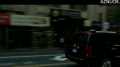 She undresses in the back seat