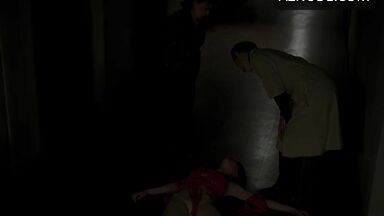 Erotic and gothic dance