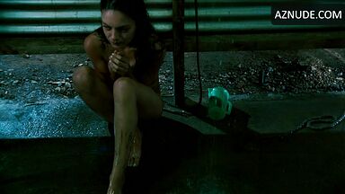 She is in the shower naked