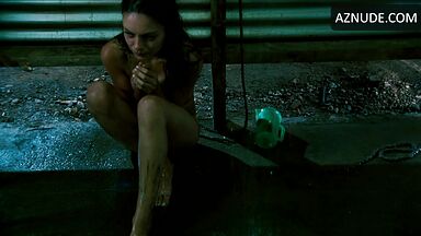 She is in the shower naked
