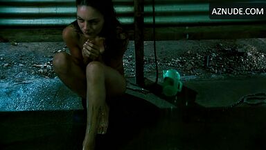She is in the shower naked
