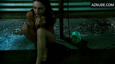 She is in the shower naked