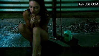 She is in the shower naked