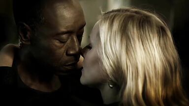 Love between a blonde and a black man
