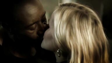 Love between a blonde and a black man