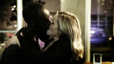 Love between a blonde and a black man