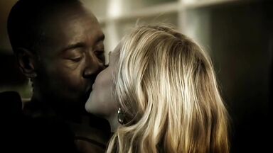 Love between a blonde and a black man