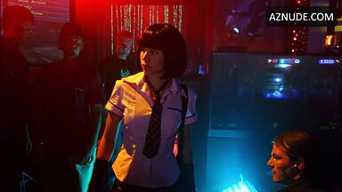Kristen Bell Dressed as a schoolgirl