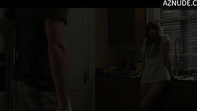 Passionate kisses in the kitchen