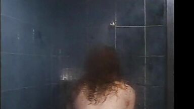 Curly comes out of the shower