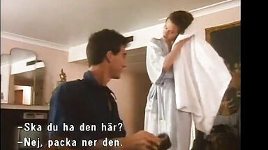 Curly comes out of the shower