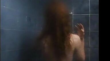 Curly comes out of the shower