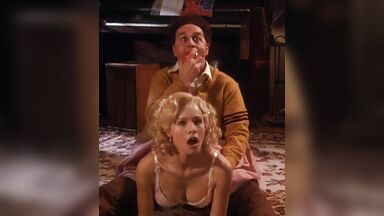 Blonde is bent over instantly