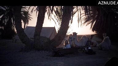 She is wet in the desert