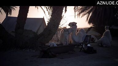 She is wet in the desert