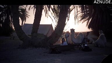 She is wet in the desert