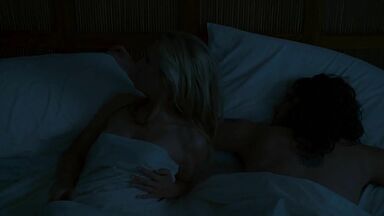 Double sex with a brunette and a blonde