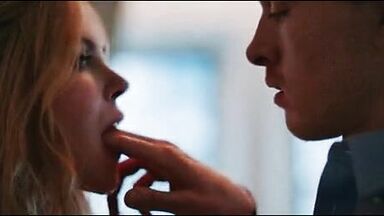 Fingers in her mouth excite her