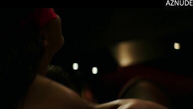 Blindfolded and handcuffed she has no escape