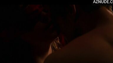 Blindfolded and handcuffed she has no escape