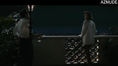 Hot dressed on the balcony