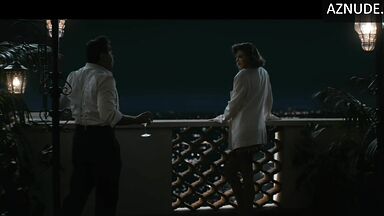 Hot dressed on the balcony