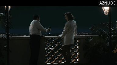 Hot dressed on the balcony
