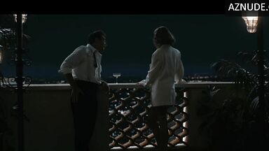 Hot dressed on the balcony