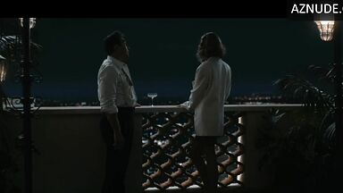 Hot dressed on the balcony
