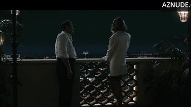 Hot dressed on the balcony