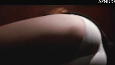 Her panties are visible during the fight