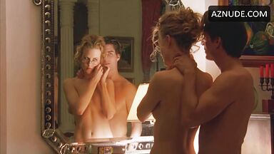 Naked in front of the mirror
