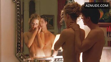 Naked in front of the mirror