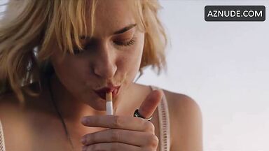 She smokes on the left side