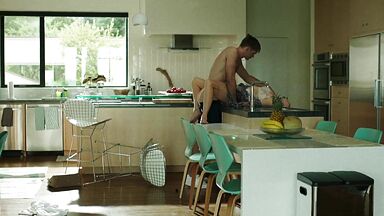 Break the kitchen table with her