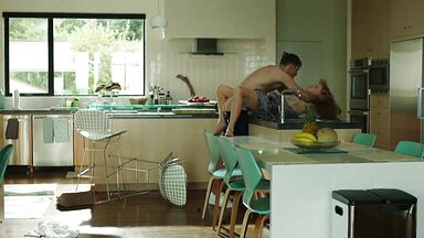 Break the kitchen table with her