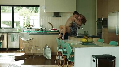 Break the kitchen table with her