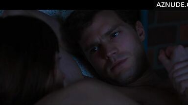 Romantic caresses after sex