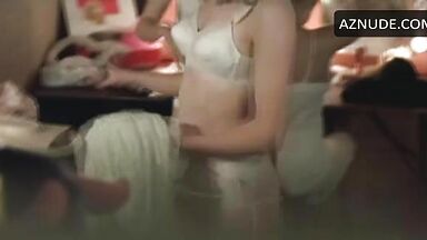 Small tits in a bustier