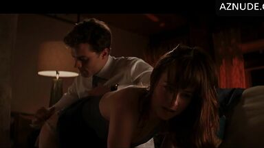 Dakota Johnson Butt Scene in Fifty Shades Of Grey