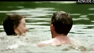 Nicole Kidman swims and jumps in the water
