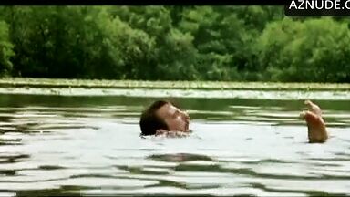 Nicole Kidman swims and jumps in the water