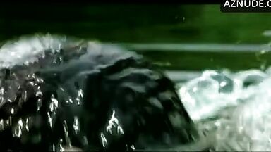 Nicole Kidman swims and jumps in the water