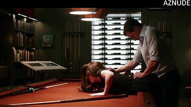 Dakota Johnson she gets fucked on the pool table