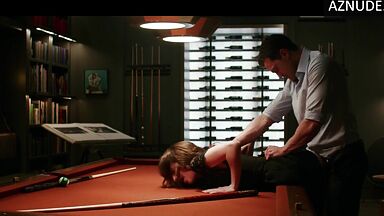 Dakota Johnson she gets fucked on the pool table